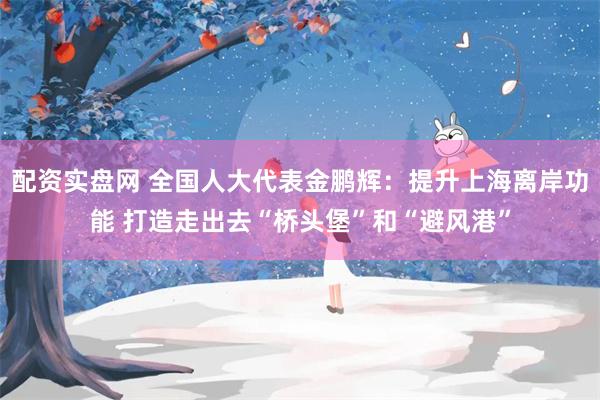 配资实盘网 全国人大代表金鹏辉：提升上海离岸功能 打造走出去“桥头堡”和“避风港”