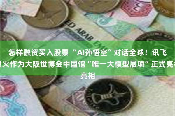 怎样融资买入股票 “AI孙悟空”对话全球！讯飞星火作为大阪世博会中国馆“唯一大模型展项”正式亮相